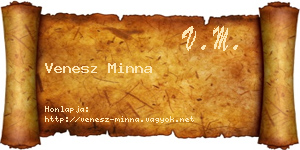 Venesz Minna névjegykártya